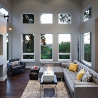 Hilltop House | Grand Vista Subdivision - modern - family room - portland