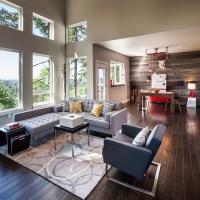 Hilltop House | Grand Vista Subdivision - modern - living room - portland