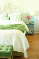 Turquoise and Green Bedroom - eclectic - bedroom - san francisco