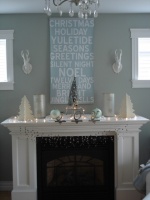My holiday mantel - contemporary - living room - other metro