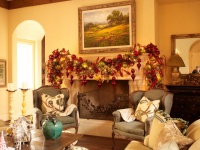 Christmas Interior - traditional - family room - houston
