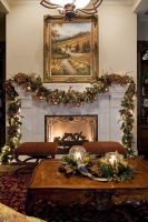 Traditional Christmas Living and Dining Room - traditional -  - austin