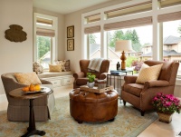 Basic, Sophisticated Hues - traditional - living room - portland