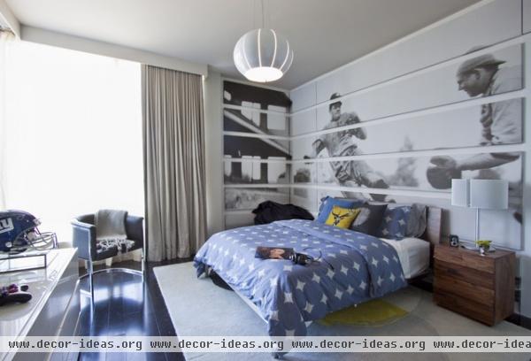 DKOR Interiors - Interior design at the Bath Club in Miami Beach, FL - modern - bedroom - miami