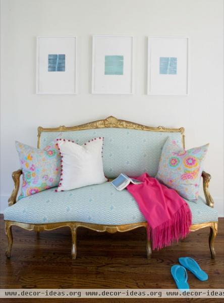 Blue & Pink bedroom - eclectic - bedroom - new york