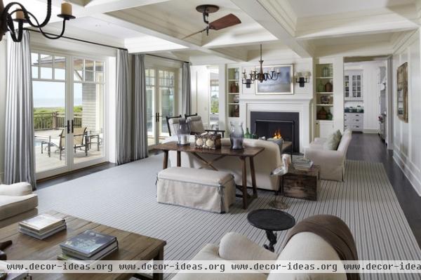 The Beach House - traditional - living room - charleston