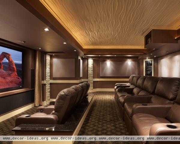 Leesburg Theater - modern - media room - dc metro