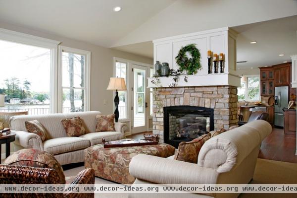 Lake House - traditional - living room - grand rapids