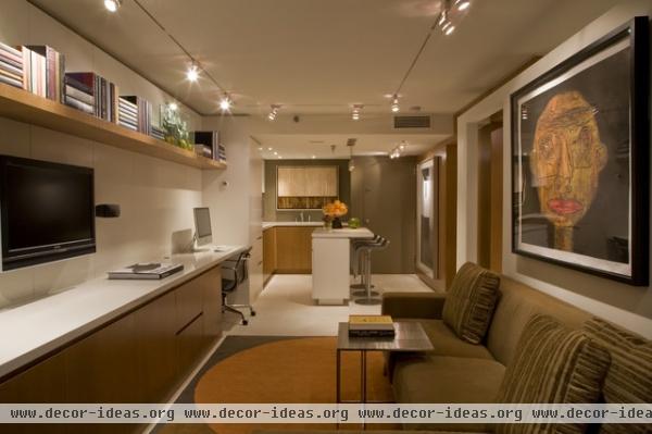 Living Space, Kitchen & Entry - contemporary - living room - dc metro