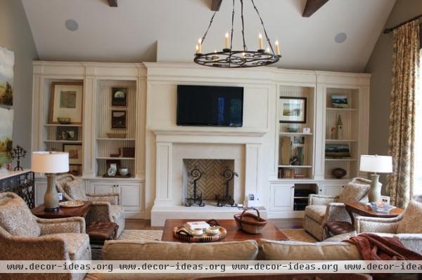 Family Room Built-Ins - traditional - living room - nashville