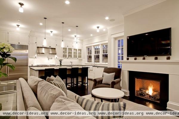 Kitchen - traditional - living room - seattle