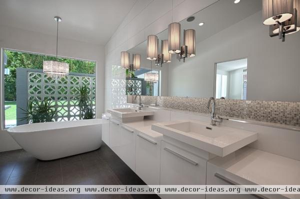 Tangerine in the Desert - contemporary - bathroom - other metro