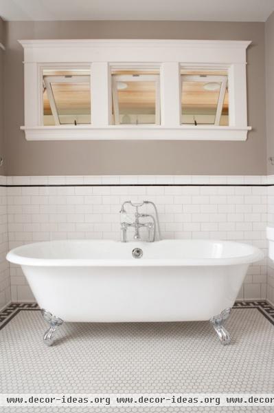 Classic Subway Tile Bathtub Surround - traditional - bathroom - minneapolis