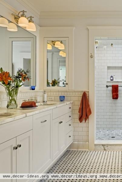 Shingle style home in Hanover NH - traditional - bathroom - burlington