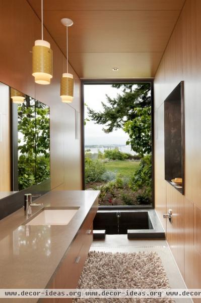 Ellis Residence - master bathroom - contemporary - bathroom - seattle