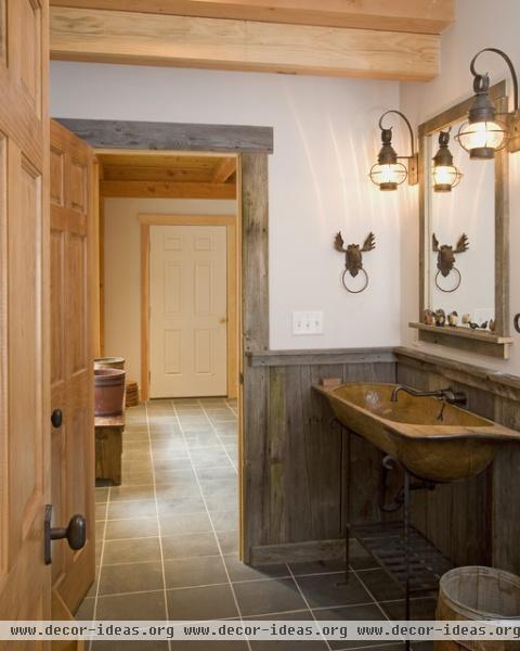 Ski Resort Lodge - traditional - bathroom - burlington