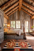 Headwaters Camp Cabin, Big Sky, Montana - traditional - bedroom - other metro