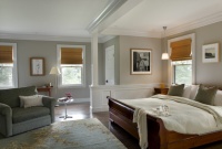 Green Gambrel Master Bedroom - traditional - bedroom - boston