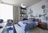 DKOR Interiors - Interior design at the Bath Club in Miami Beach, FL - modern - bedroom - miami