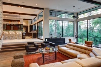 The LeBlanc-Cox Residence - modern - living room - houston