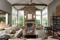 Olentangy Falls ~ Delaware, OH - contemporary - living room - cincinnati