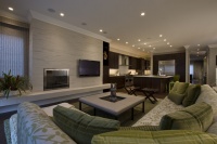 Honore-Transitional Family Room & Kitchen - contemporary - family room - chicago