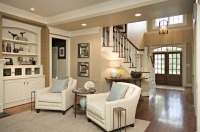 Clean & Simple Lines - traditional - family room - raleigh