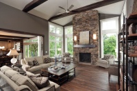 Olentangy Falls ~ Delaware, OH - contemporary - living room - cincinnati