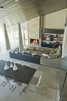 Three Arch Bay Residence - family room - contemporary - family room - los angeles