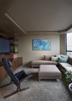 False Creek Condo - contemporary - media room - vancouver