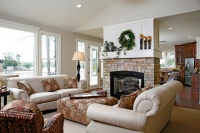 Lake House - traditional - living room - grand rapids