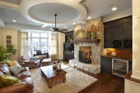 New Construction - contemporary - family room - chicago