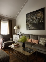 City Townhome - contemporary - family room - chicago