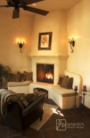 Santa Barbara Spanish Fireplace - mediterranean - living room - santa barbara