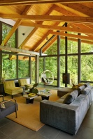 River Road Renovation - contemporary - living room -