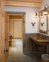 Ski Resort Lodge - traditional - bathroom - burlington