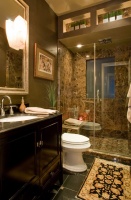 Brown Marble Bathroom - contemporary - bathroom - phoenix