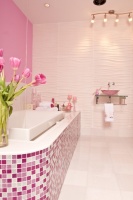 Pink Glitter Bathroom - modern - bathroom - new york