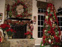 Christmas Family Room - traditional - family room - dc metro