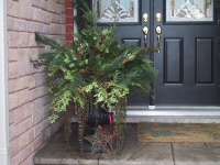 Christmas Urn - traditional - exterior - toronto