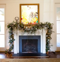 Christmas Interior - traditional - living room - houston