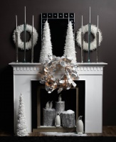 Snowdusted Mantel - contemporary - family room - other metro