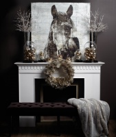 Monochromatic Mantel - modern - family room - other metro