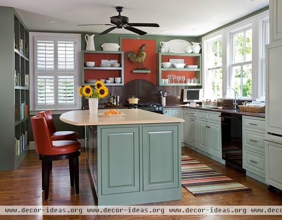 Colorful Kitchens with Charisma