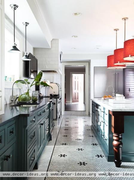 Colorful Kitchens with Charisma