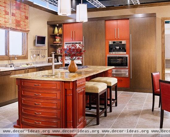 Kitchen Cabinets with Furniture-Style Flair