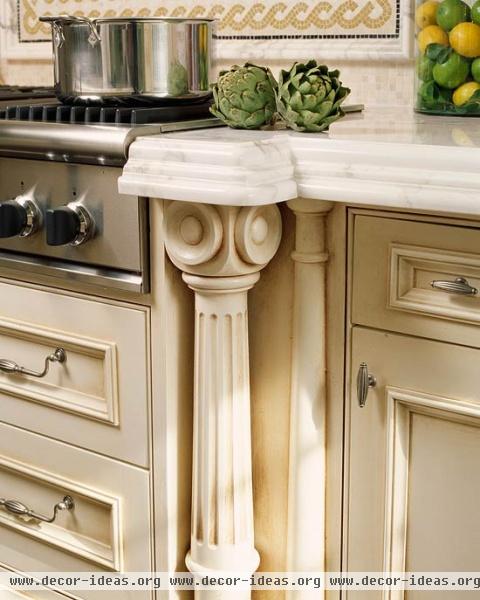 Kitchen Cabinets with Furniture-Style Flair