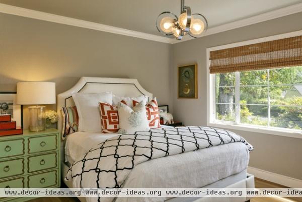 Contemporary Transitional Eclectic Guest Room / Office - contemporary - bedroom - san francisco