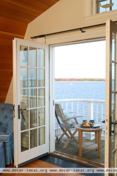 Newburyport Riverside Home - Balcony - traditional - bedroom - boston