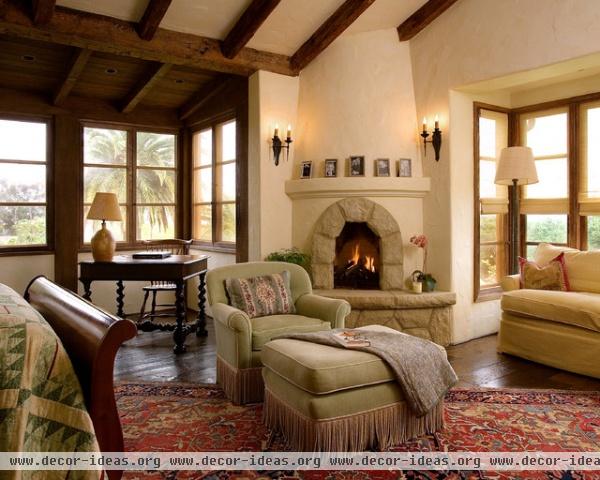 Adobe Ranch - traditional - bedroom - santa barbara